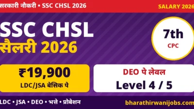 SSC CHSL Salary 2026 – LDC/JSA Level-2 और DEO Level-4/5 वेतनमान